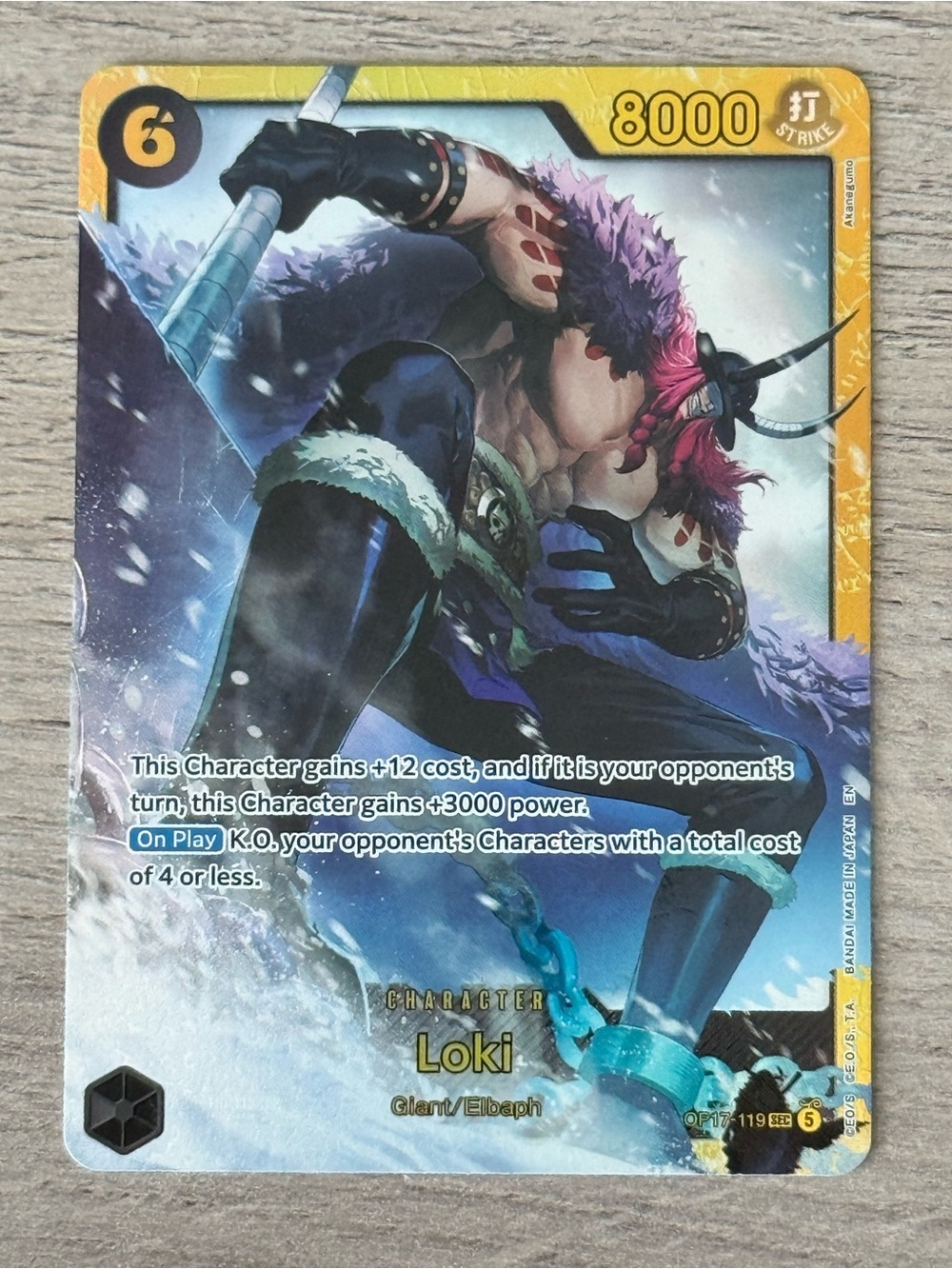 Loki OP17-119 The World's Strongest Warriors Foil